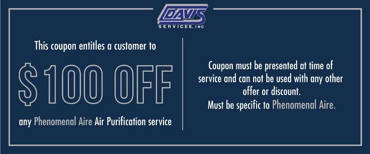 $100 off any Phenomenal Aire purification service coupon